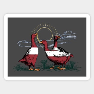 Latvia Geese Magnet